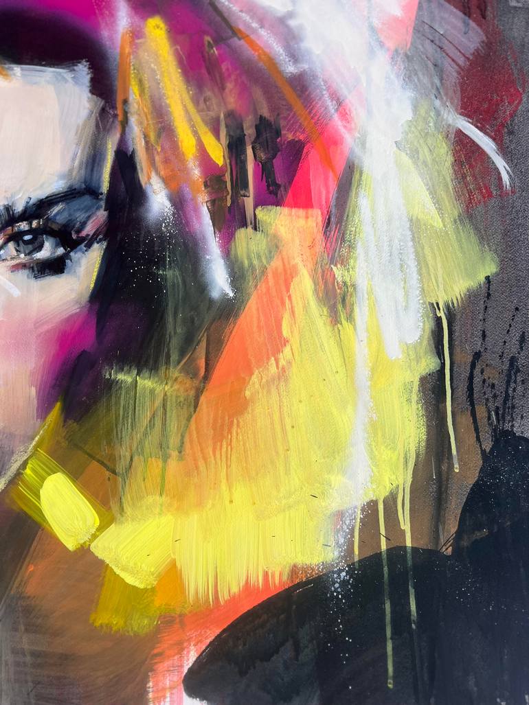 Original Abstract Expressionism Pop Culture/Celebrity Painting by Diana Bittar