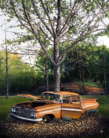 Print of Fine Art Automobile Paintings by Lauren Jade Szabo