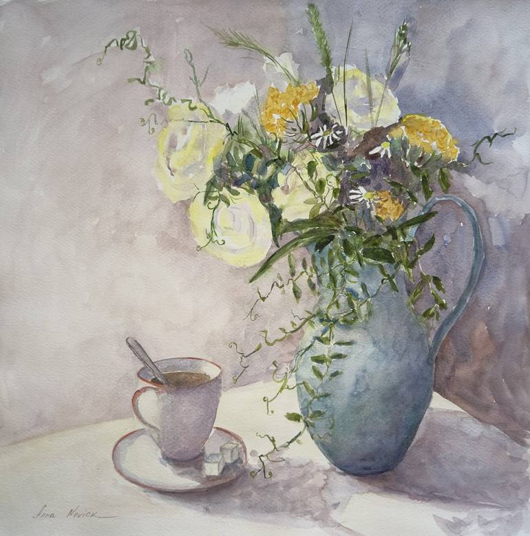 Print of Modern Still Life Paintings by Anna Novick