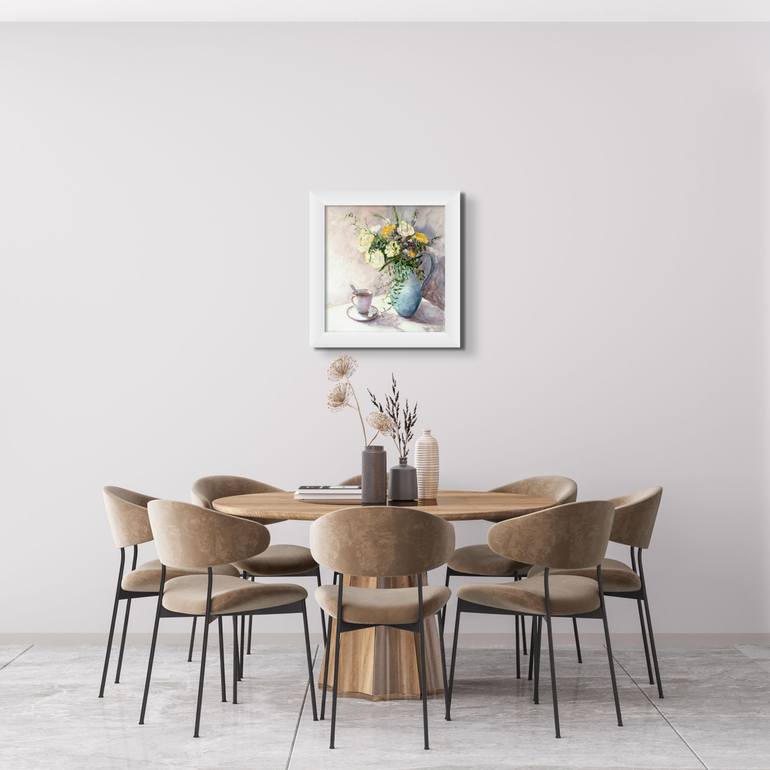 Original Impressionism Still Life Painting by Anna Novick