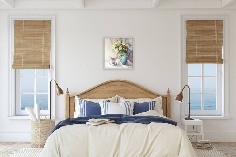 Original Impressionism Still Life Painting by Anna Novick