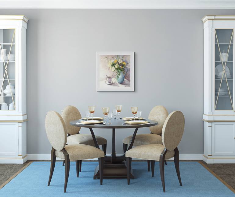 Original Impressionism Still Life Painting by Anna Novick