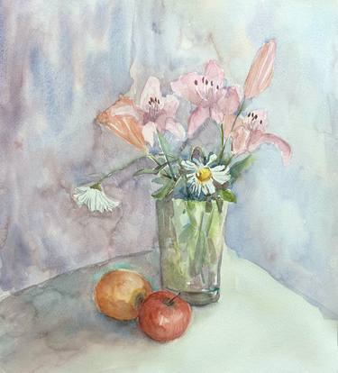 Original Impressionism Still Life Paintings by Anna Novick