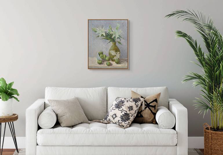 Original Impressionism Still Life Painting by Anna Novick