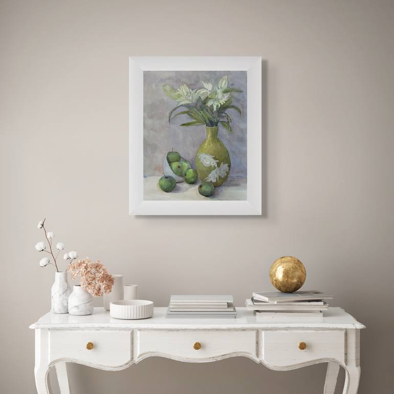 Original Impressionism Still Life Painting by Anna Novick