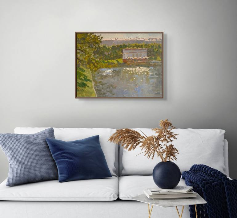 Original Impressionism Landscape Painting by Anna Novick