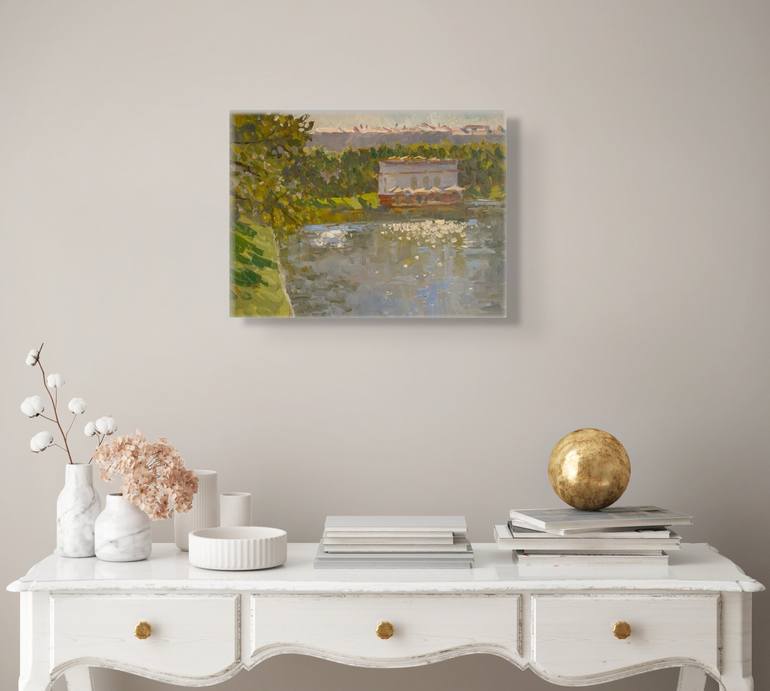 Original Impressionism Landscape Painting by Anna Novick