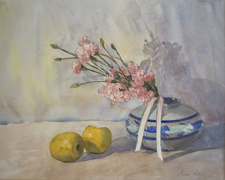 Print of Impressionism Still Life Paintings by Anna Novick