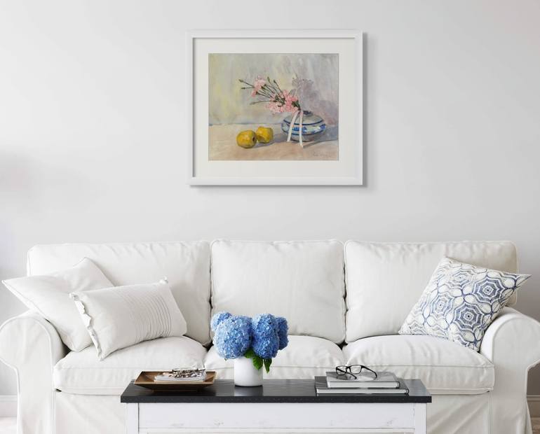 Original Impressionism Still Life Painting by Anna Novick