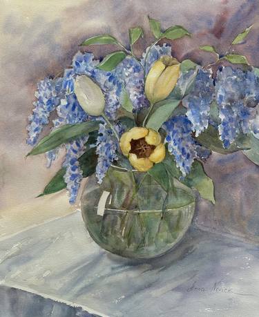 Original Impressionism Still Life Paintings by Anna Novick