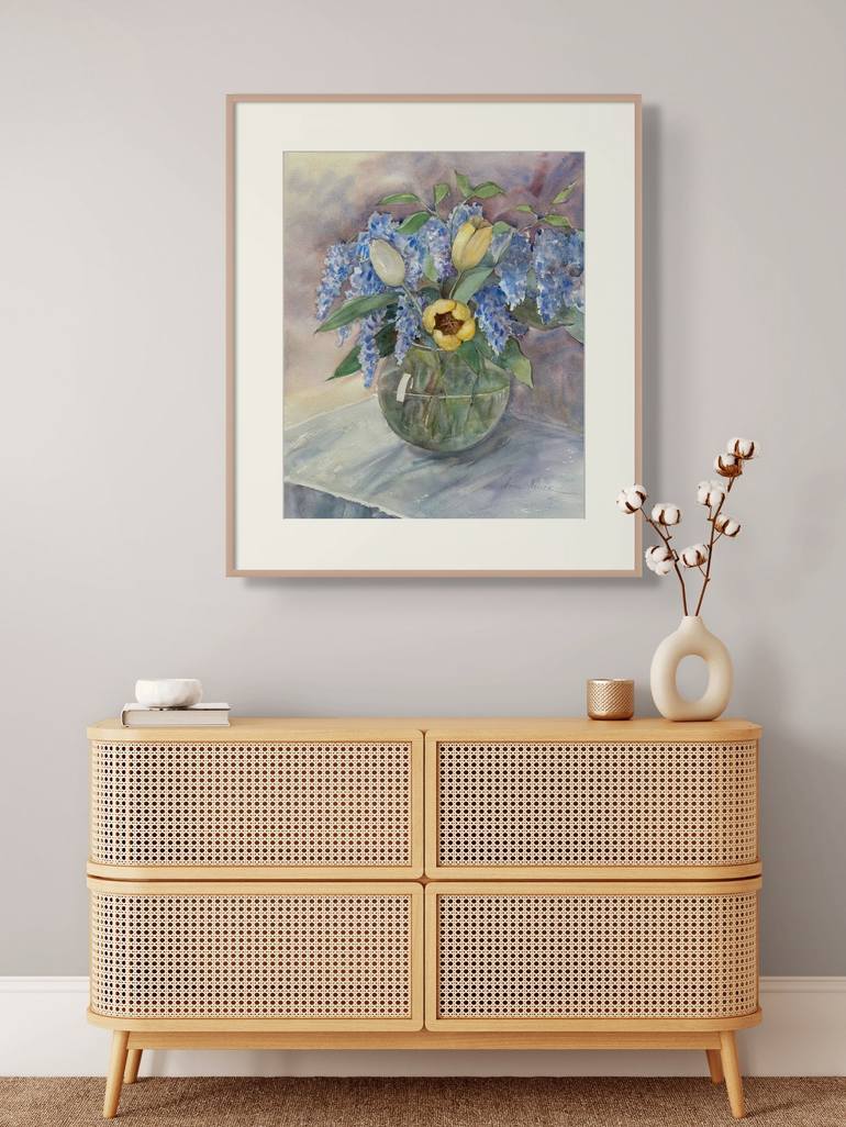 Original Impressionism Still Life Painting by Anna Novick