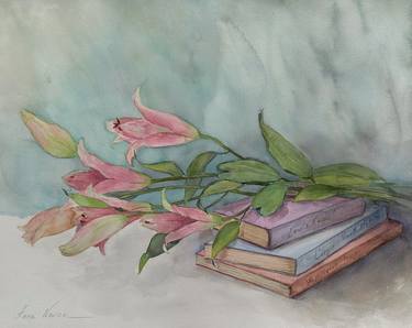 Original Impressionism Floral Paintings by Anna Novick