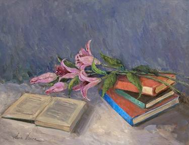 Original Impressionism Still Life Paintings by Anna Novick