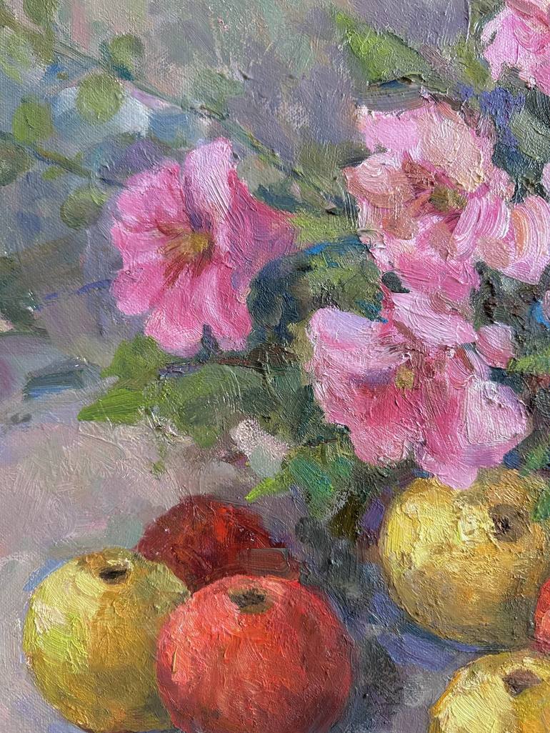 Original Impressionism Still Life Painting by Anna Novick