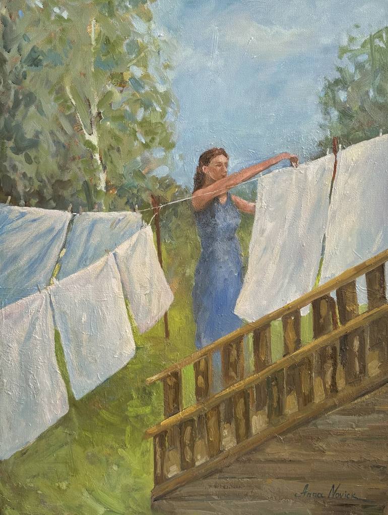 Original Impressionism Women Paintings by Anna Novick