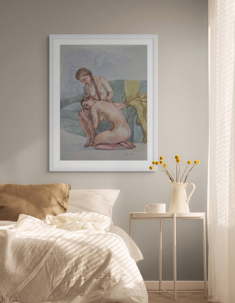 Original Contemporary Nude Painting by Anna Novick