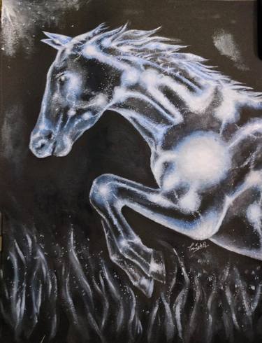 Print of Art Deco Horse Paintings by Tanishq Pratap Singh