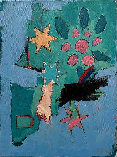 Original Conceptual Abstract Paintings by Diz Qo