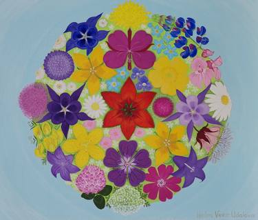 Print of Floral Paintings by Vera Udalova