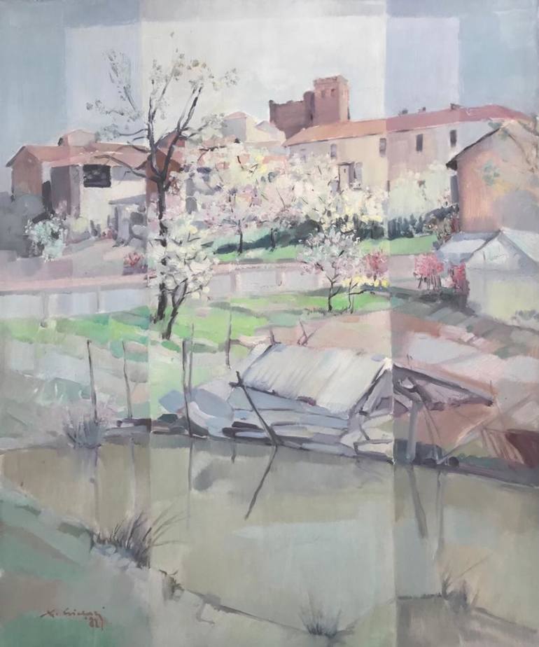 Original Figurative Landscape Painting by Francesco Siclari