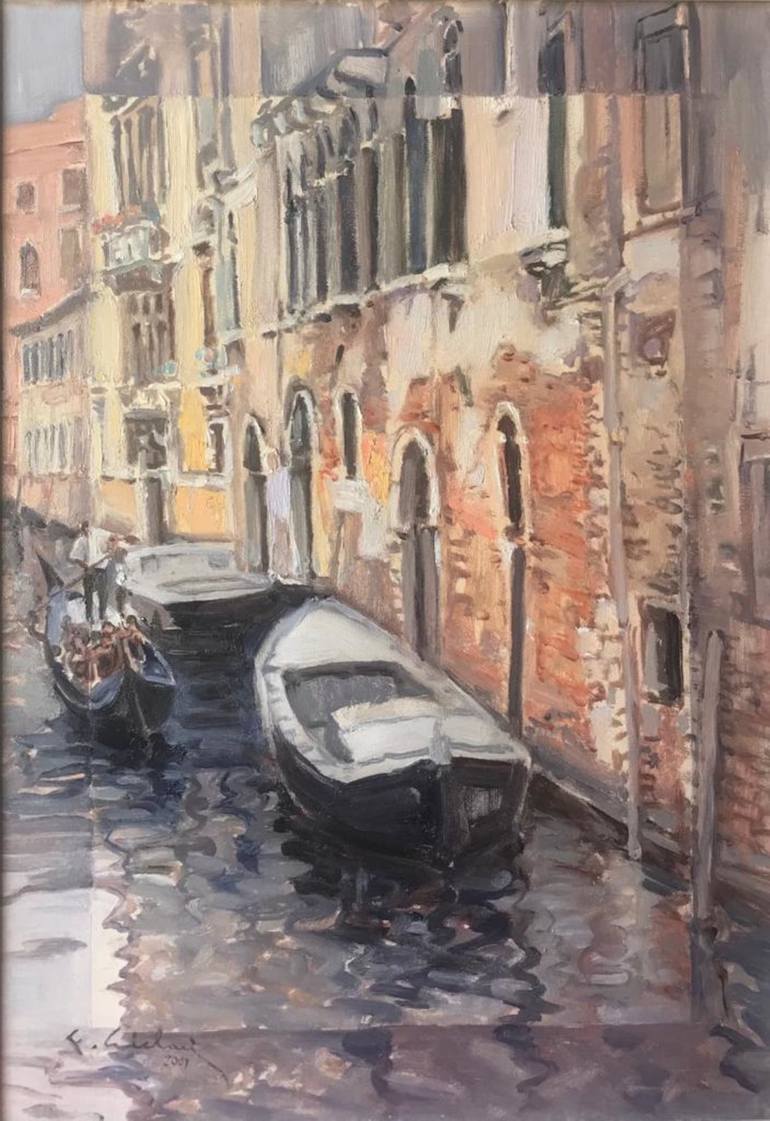 Original Figurative Cities Painting by Francesco Siclari