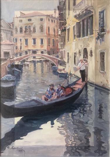 Original Figurative Cities Painting by Francesco Siclari