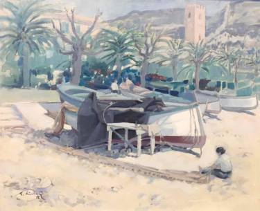 Original Figurative Seascape Painting by Francesco Siclari