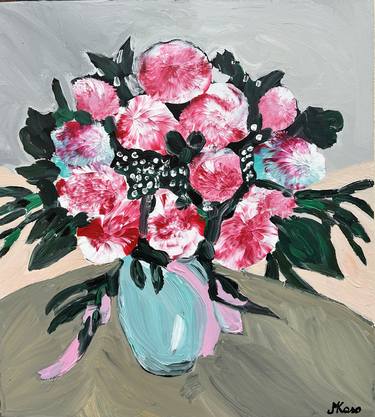 Original Floral Paintings by Majlinda Tufina