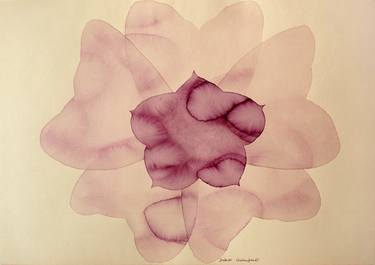 Original Abstract Floral Drawings by Jitka Anlaufova
