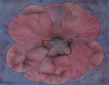 Original Abstract Botanic Paintings by Jitka Anlaufova