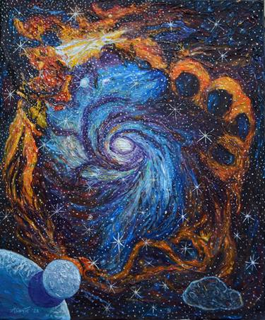 Original Outer Space Paintings by Asante Riverwind