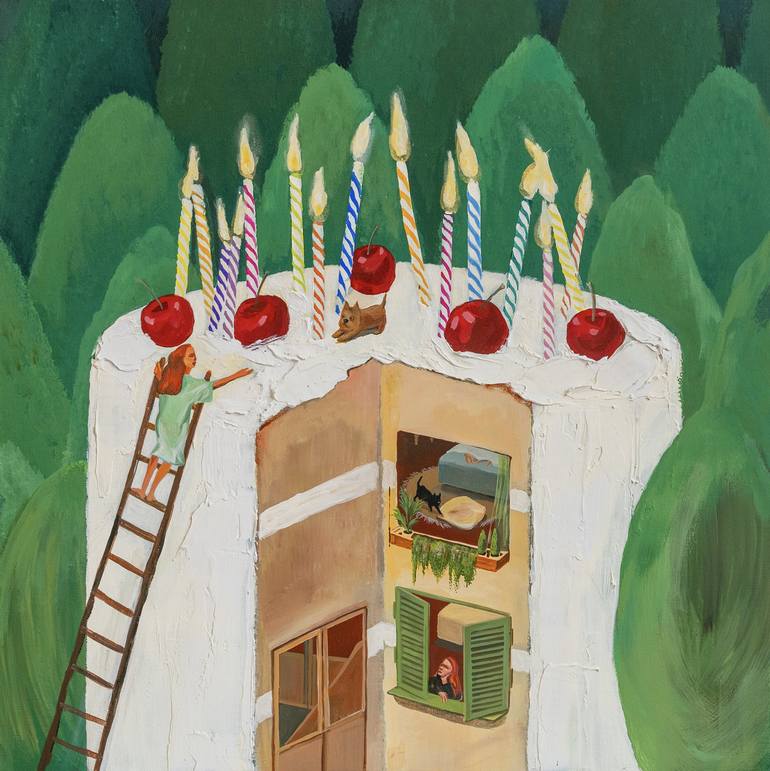 Original Conceptual Humor Paintings by Stepper Studio