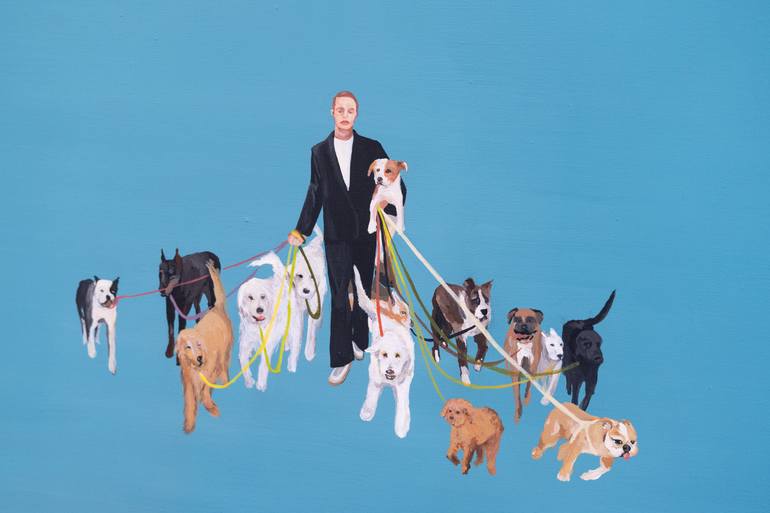 Original Conceptual People Painting by Stepper Studio