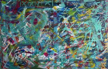 Original Abstract Expressionism Abstract Paintings by Ali Kasap