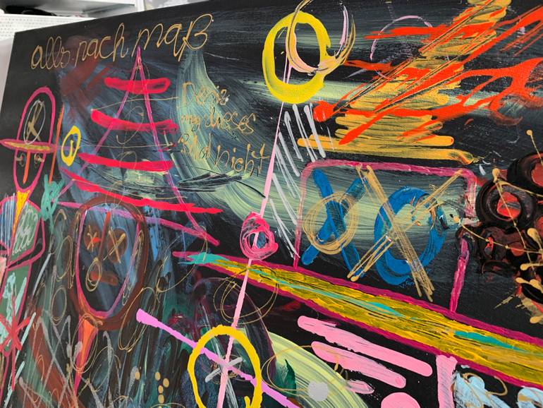 Original Abstract Expressionism Abstract Painting by Ali Kasap