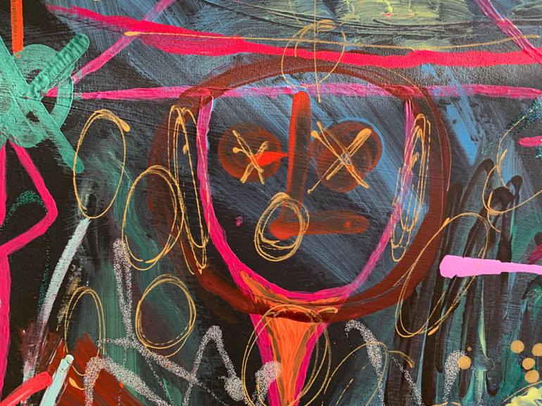 Original Abstract Expressionism Abstract Painting by Ali Kasap