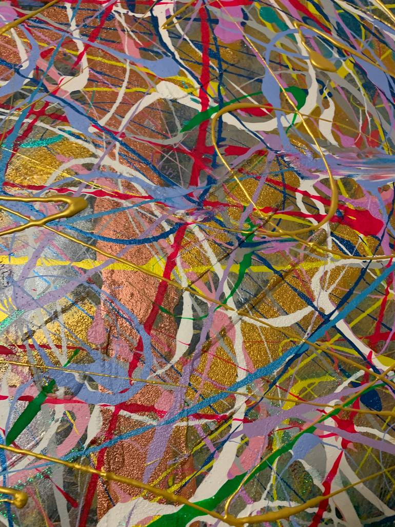 Original Abstract Expressionism Abstract Painting by Ali Kasap