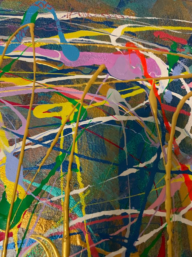 Original Abstract Expressionism Abstract Painting by Ali Kasap