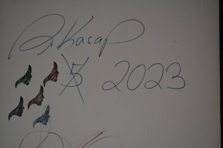 Original Abstract Expressionism Abstract Painting by Ali Kasap