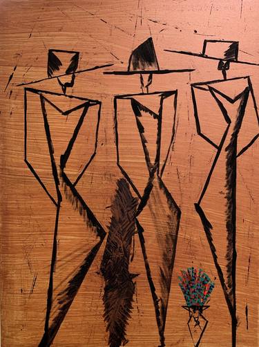 Original Abstract Expressionism Abstract Painting by Ali Kasap