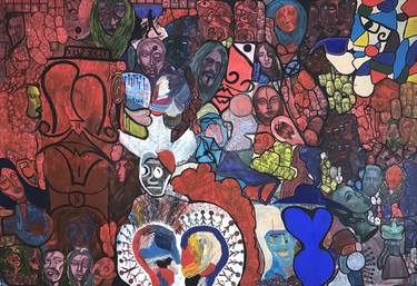 Original Abstract Expressionism Abstract Mixed Media by Ali Kasap
