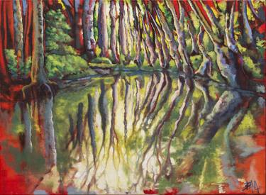 Print of Impressionism Landscape Paintings by Eduardo Bava