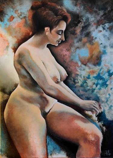 Print of Expressionism Nude Paintings by Eduardo Bava