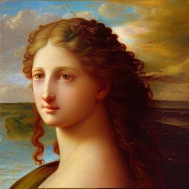 Original Fine Art Classical mythology Mixed Media by Anna Galano