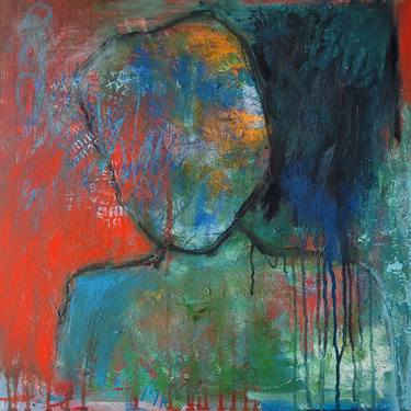 Original Abstract Portrait Paintings by Corrina Rothwell