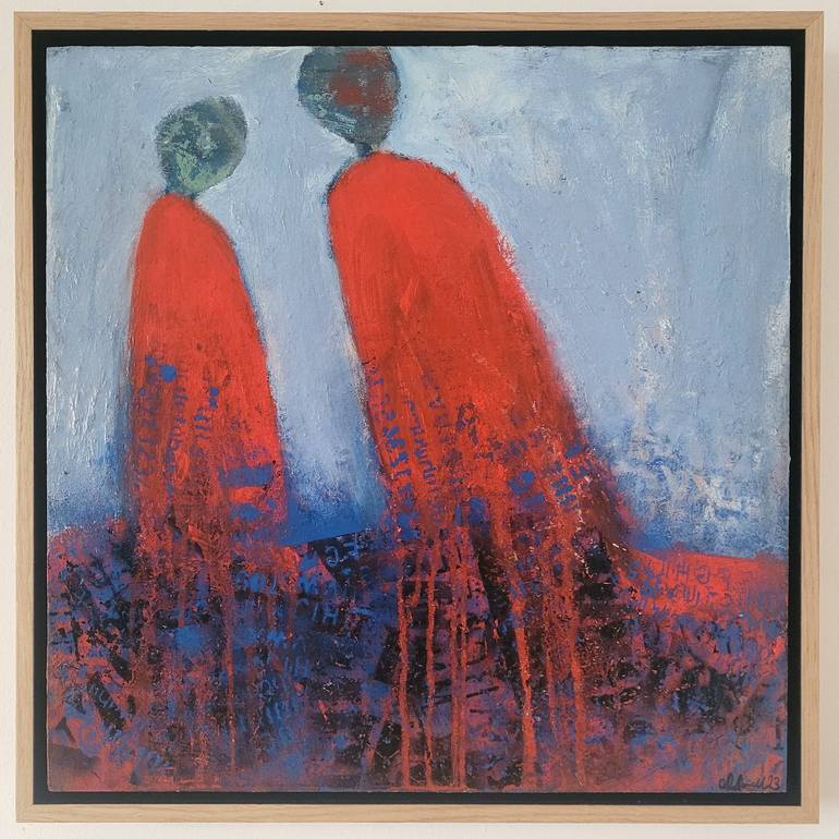 Original Abstract People Painting by Corrina Rothwell