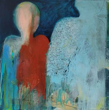 Original Abstract People Painting by Corrina Rothwell