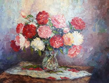 Print of Impressionism Floral Paintings by Arman Asatryan