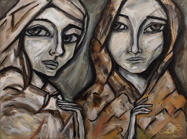 Original Expressionism Women Paintings by Lucia Narvaez
