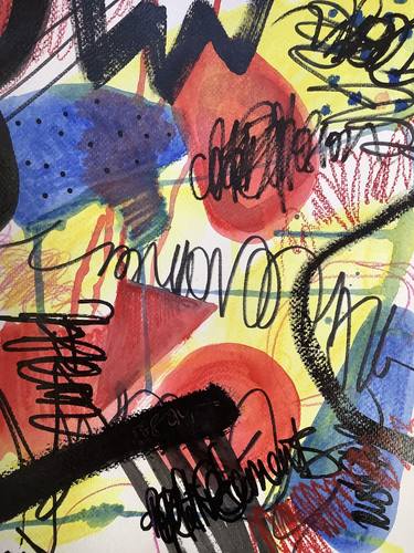 Print of Abstract Expressionism Abstract Mixed Media by Elinor Mia